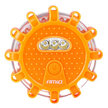 Set of car emergency lamps with LED flashlight function 12SMD + 3SMD 10 pcs AMIO-04672