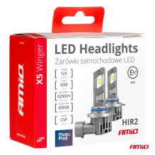 X5 Winger HIR2 6000K Canbus LED Car Light Bulbs AMIO-03950