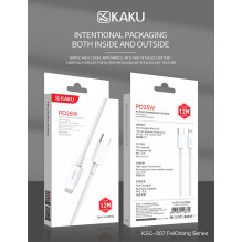 iKaku KSC-507 Universal Type-C to Lightning Cable PD25W for Charging and Data Transfer 1m White