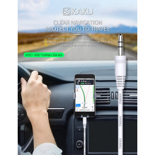 iKaku KSC-451 Aux Socket 3.5mm plug to 3.5mm plug Stereo Audio 2m Cable White iKaku KSC-451 Aux Socket 3.5mm plug to 3.5mm plug Stereo Audio 2m Cable White