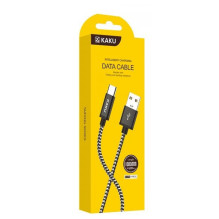 iKaku KSC-107 Soft wired Type-C charging and data cable 1m Black