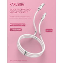 iKaku KSC-350 Lightning Magnetic absorption fast charging and data cable 1m Black iKaku KSC-350 Lightning Magnetic absorption fast charging and data cable 1m Black