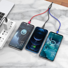 iKaku KSC-804 XIANGYI 3in1 Lightning / Type-C / Micro Charging cable 1.2m Black iKaku KSC-804 XIANGYI 3in1 Lightning / Type-C / Micro Charging cable 1.2m Black
