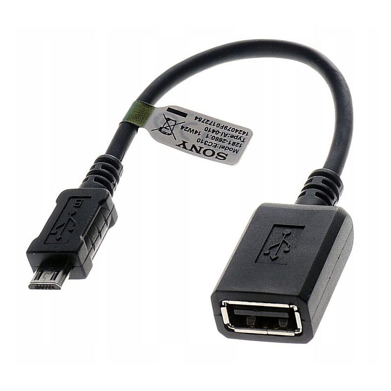 Sony EC310 Micro USB OTG Host Cable Micro USB Male to USB Type A Original