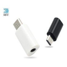 Riff AA-C3.5 Audio Headphone Adapter Type-C to 3.5 mm White Riff AA-C3.5 Audio Headphone Adapter Type-C to 3.5 mm White