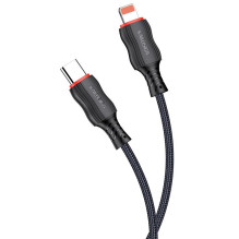 iKaku KSC-807 CHUANDA Fast PD20W Fabric body Type-C to Lightning Charging & data cable 1m iKaku KSC-807 CHUANDA Fast PD20W Fabric body Type-C to Lightning Charging & data cable 1m