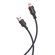 iKaku KSC-807 CHUANDA Fabric body Lightning Charging and data cable 1m Black iKaku KSC-807 CHUANDA Fabric body Lightning Charging and data cable 1m Black