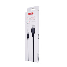 XO NB103 patvarus TPE universalus USB į USB-C (C tipo) duomenų ir greito įkrovimo laidas 2.4A, 2m, baltas