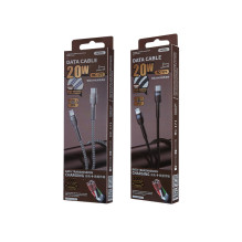 Remax RC-171 pintas patvarus duomenų ir greito įkrovimo laidas PD 100W 20V 5A USB-C į Lightning 1M sidabrinis Remax RC-171 pintas patvarus duomenų ir greito įkrovimo laidas PD 100W 20V 5A USB-C į Lightning 1M sidabrinis