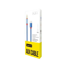 KIN KY-126 Audio cable Aux 3.5mm to Type-C Blue KIN KY-126 Audio cable Aux 3.5mm to Type-C Blue