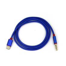 KIN KY-126 garso kabelis Aux 3.5mm į Type-C, mėlynas