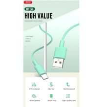 XO NB156 Durable TPE Universal USB-C to Lightning PD Data & Fast 2.4A Charger Cable 1m White XO NB156 Durable TPE Universal USB-C to Lightning PD Data & Fast 2.4A Charger Cable 1m White