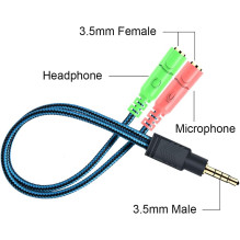 Riff Y-JACK 3.5mm Stereo Jack Splitter Headset Y-Adapter 1 male + 2 Female Riff Y-JACK 3.5mm Stereo Jack Splitter Headset Y-Adapter 1 male + 2 Female
