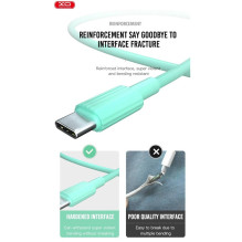 XO NB156 Durable TPE Universal USB-C to Lightning PD Data & Fast 2.4A Charger Cable 1m White XO NB156 Durable TPE Universal USB-C to Lightning PD Data & Fast 2.4A Charger Cable 1m White