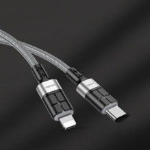 iKaku KSC-696 PD20W fast charging data cable Type-C to Lightning 1.2m Blue iKaku KSC-696 PD20W fast charging data cable Type-C to Lightning 1.2m Blue