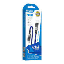 iKaku KSC-696 PD20W fast charging data cable Type-C to Lightning 1.2m Blue iKaku KSC-696 PD20W fast charging data cable Type-C to Lightning 1.2m Blue