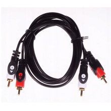 Libox LB020 2x RCA to 2x RCA Audio Cable 3m golded platted connectors Black Libox LB020 2x RCA to 2x RCA Audio Cable 3m golded platted connectors Black