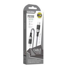 iKaku KSC-696 PD20W fast charging data cable Type-C to Lightning 1.2m Grey iKaku KSC-696 PD20W fast charging data cable Type-C to Lightning 1.2m Grey