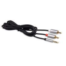 „Libox LB0092“ 3,5 mm aukščiausios kokybės stereo lizdas į 2 RCA garso kabelį, 1,5 m, 24 karatų auksu padengtos jungtys,