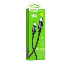 iKaku KSC-970 PD60W Smart charging and data cable Type-C to Type-C 1m Black iKaku KSC-970 PD60W Smart charging and data cable Type-C to Type-C 1m Black
