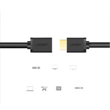 Ugreen 10142 HDMI (female) - HDMI (male) extension cord cable 19 pin 1.4v 4K 60Hz ARC 30AWG 2m Black Ugreen 10142 HDMI (female) - HDMI (male) extension cord cable 19 pin 1.4v 4K 60Hz ARC 30AWG 2m Black