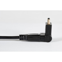 Libox LB0068 HDMI 1.4 kabelis 1.5m kištukas / kištukas su kampo reguliavimu 4K 340MHz 3D HDR ARC 10Gbps juodas