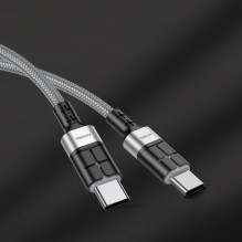 iKaku KSC-696 PD60W fast charging data cable Type-C to Type-C 1.2m Grey iKaku KSC-696 PD60W fast charging data cable Type-C to Type-C 1.2m Grey