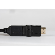 Libox LB0068 Hdmi 1.4 Cable 1.5m male / male with angle regulation 4K 340MHz 3D HDR ARC 10Gbps Black Libox LB0068 Hdmi 1.4 Cable 1.5m male / male with angle regulation 4K 340MHz 3D HDR ARC 10Gbps Black
