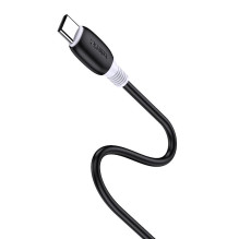 iKaku KSC-951 PD60W Sillicone fast charging data Cable Type-C to Type-C Black