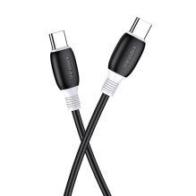 iKaku KSC-951 PD60W Sillicone fast charging data Cable Type-C to Type-C Black