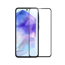 Riff 9D Curved Full Glue Tempered glass for Samsung Galaxy A55 5G A556 / A35 5G A356 / S25 FE S731B Black