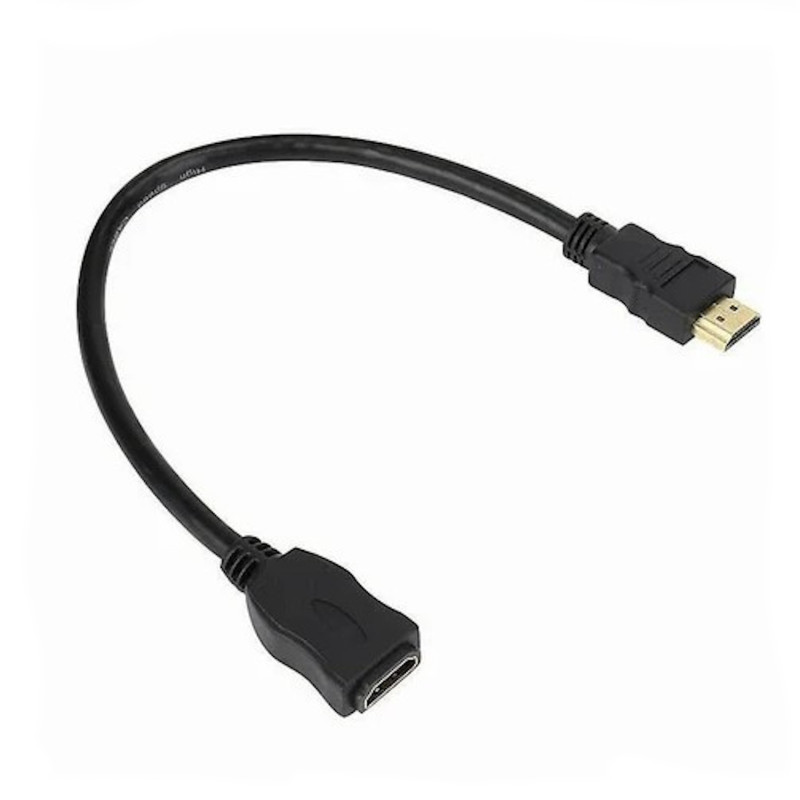 Riff HDMI Male to HDMI Female Extension Cable Adapter 30cm V1.4 for Chromecast Miracast TV Box Games