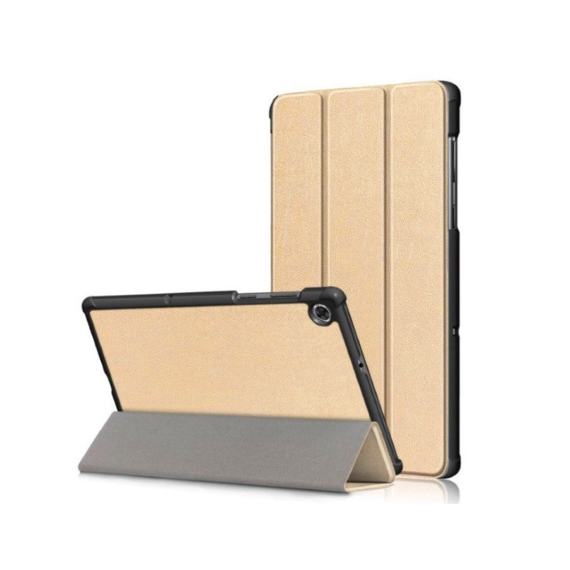 Riff President Tri-fold Stand PU Leather Case for Lenovo Tab 7 Essential TB-7304 2017 Gold