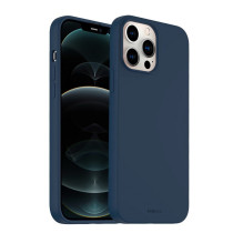 Riff Thin &amp; Soft silicone case with soft fiber inside for Apple iPhone 14 Pro Blue
