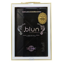 Blun MHS ekologiškos odos dėklas su stovu Samsung T230 Galaxy Tab 4 7.0, juodas