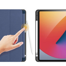 „Dux Ducis Domo“ daugiakampis stovas ir išmanusis miego dėklas, skirtas „Apple iPad Pro 11“ (2021), mėlynas „Dux Ducis Domo“ daugiakampis stovas ir išmanusis miego dėklas, skirtas „Apple iPad Pro 11“ (2021), mėlynas