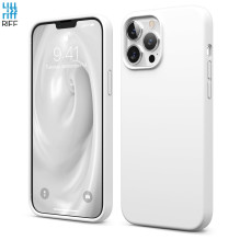 „Riff“ plonas ir minkštas silikoninis dėklas su minkštu pluoštu viduje, skirtas „Apple iPhone 13 Pro“, baltos spalvos. „Riff“ plonas ir minkštas silikoninis dėklas su minkštu pluoštu viduje, skirtas „Apple iPhone 13 Pro“, baltos spalvos.