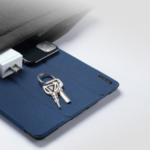 „Dux Ducis Domo“ daugiakampis stovas ir išmanusis miego dėklas, skirtas „Apple iPad Mini 6 7.9" (2021), mėlynas „Dux Ducis Domo“ daugiakampis stovas ir išmanusis miego dėklas, skirtas „Apple iPad Mini 6 7.9" (2021), mėlynas