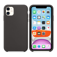 Riff Slim &amp; Soft Silicone Soft Back Cover Case for Apple iPhone 11 Pro Max Carbon Gray Black