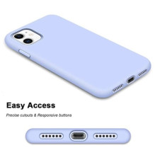 Riff Slim &amp; Soft Silicone Soft Back Cover Case for Apple iPhone 12 Mini Light Blue