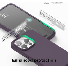 Riff Slim &amp; Soft Silicone Soft Back Cover Case for Apple iPhone 15 Violet