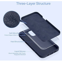 „Riff Slim Soft“ silikoninis dėklas, skirtas „Apple iPhone 15 Plus“, tamsiai mėlynas „Riff Slim Soft“ silikoninis dėklas, skirtas „Apple iPhone 15 Plus“, tamsiai mėlynas