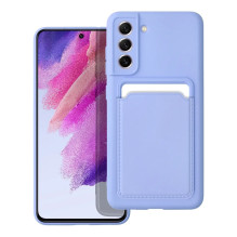 „Riff Card“ serijos silikoninis galinis dėklas, skirtas „Samsung Galaxy A14 5G / A14 4G“, violetinis