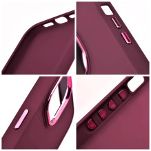 „Riff Frame“ serijos silikoninis galinis dėklas, skirtas „Samsung Galaxy A14 4G A145 / A14 5G A146“, raudonas