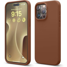 „Riff Slim Soft“ silikoninis dėklas, skirtas „Apple iPhone 15 Pro“, rudas „Riff Slim Soft“ silikoninis dėklas, skirtas „Apple iPhone 15 Pro“, rudas