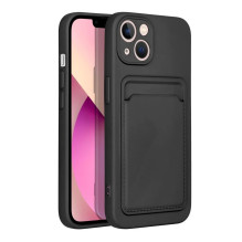 „Riff Card“ serijos silikoninis dėklas, skirtas Apple iPhone 11, juodas