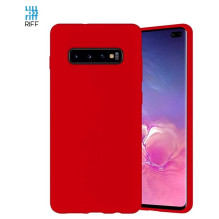 Riff Slim &amp; Soft Silicone Soft Back Cover Case Samsung Galaxy S10 G973 Red