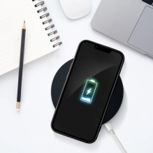 „Riff Card“ serijos silikoninis dėklas, skirtas Apple iPhone 11, juodas