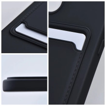 „Riff Card“ serijos silikoninis dėklas, skirtas Apple iPhone 11, juodas