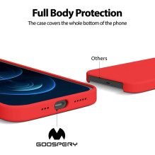Mercury Soft Jelly Back case for Samsung Galaxy S21 5G G991 Red